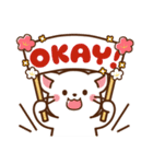 しろねこ♡2023年お正月（年末年始）（個別スタンプ：34）