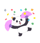 飛び出す！もふもふパンダンミニの年末年始（個別スタンプ：11）