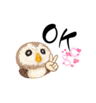 ふわふわフクロウの日常会話☆（個別スタンプ：1）