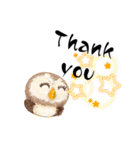 ふわふわフクロウの日常会話☆（個別スタンプ：3）