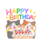 4匹のぽちゃりねこ「冬」【修正版】（個別スタンプ：26）