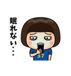 日本を応援するサッカー女子 ゼッケン37番（個別スタンプ：23）