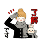 キュートなお団子ちゃん 8 ♡ 冬(改訂版）（個別スタンプ：13）