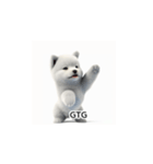 サモエド韓国語 fGw（個別スタンプ：25）