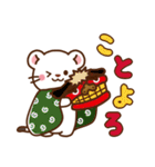 オコジョ♡お正月（年末年始）【再販】（個別スタンプ：10）