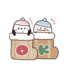 動く！まるいやつらとトリさんの冬（個別スタンプ：2）