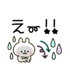 ウサギが好き♡かわいいカラフル敬語（個別スタンプ：21）