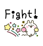 ウサギが好き♡かわいいカラフル敬語（個別スタンプ：26）