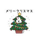 すこぶる動くウサギ【冬3】（個別スタンプ：1）