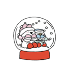 すこぶる動くウサギ【冬3】（個別スタンプ：10）