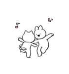すこぶる動くウサギ【冬3】（個別スタンプ：17）