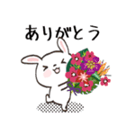 冬*年末年始❄️白うさぎちゃん（個別スタンプ：3）