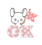 冬*年末年始❄️白うさぎちゃん（個別スタンプ：6）
