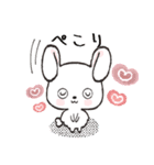 冬*年末年始❄️白うさぎちゃん（個別スタンプ：9）