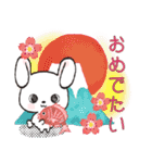 冬*年末年始❄️白うさぎちゃん（個別スタンプ：34）