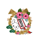 冬*年末年始❄️白うさぎちゃん（個別スタンプ：39）