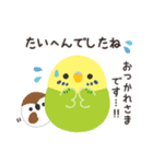 ことりづくし【ゆる敬語3】（個別スタンプ：15）
