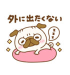 冬のパグちゃんず♡（個別スタンプ：8）