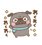 冬のパグちゃんず♡（個別スタンプ：26）