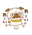 冬のパグちゃんず♡（個別スタンプ：27）