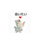 韓国語会話 サモエド犬KRJP nLz（個別スタンプ：35）