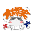 ハチワレ猫★インパクトのあるデカ文字（個別スタンプ：20）