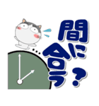ハチワレ猫★インパクトのあるデカ文字（個別スタンプ：23）