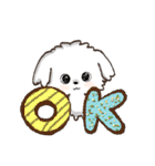 愛犬♡マルチーズのスタンプ【年中】（個別スタンプ：4）