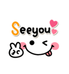 毎日使える♡ゆるくて可愛い♡カラフル文字（個別スタンプ：32）