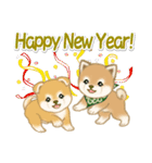 よちよち豆柴兄弟 年末年始＆招福の言葉（個別スタンプ：13）