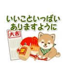 よちよち豆柴兄弟 年末年始＆招福の言葉（個別スタンプ：25）