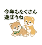よちよち豆柴兄弟 年末年始＆招福の言葉（個別スタンプ：33）