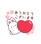 とびだす！白うさぎさんの年末年始（個別スタンプ：3）
