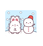 とびだす！白うさぎさんの年末年始（個別スタンプ：12）