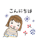 普通に大人女子（冬・年末年始編）（個別スタンプ：3）