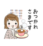 普通に大人女子（冬・年末年始編）（個別スタンプ：9）
