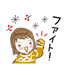 普通に大人女子（冬・年末年始編）（個別スタンプ：20）