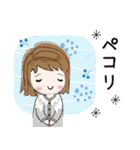 普通に大人女子（冬・年末年始編）（個別スタンプ：25）