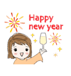 普通に大人女子（冬・年末年始編）（個別スタンプ：40）
