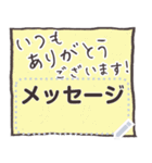 【文字の温度】メモ帳／ふせん（個別スタンプ：1）