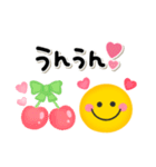 毎日使えるスマイル♡ゆるかわカラフル（個別スタンプ：2）