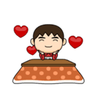 芋ジャージの【おじさん】♂冬（個別スタンプ：12）