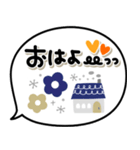 毎日使える日常敬語♡可愛い北欧風ふきだし（個別スタンプ：13）