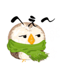 ふわふわフクロウの日常会話☆冬☆（個別スタンプ：35）