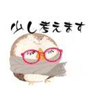 ふわふわフクロウの日常会話☆冬☆（個別スタンプ：36）