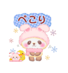 うさぎパンダさん「冬」（個別スタンプ：6）