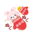 うさぎパンダさん「冬」（個別スタンプ：23）