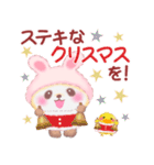 うさぎパンダさん「冬」（個別スタンプ：30）