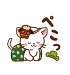 しろねこ♡お正月（年末年始)【再販】（個別スタンプ：31）