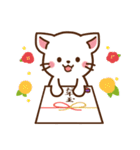 しろねこ♡お正月（年末年始)【再販】（個別スタンプ：36）